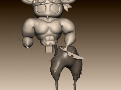 Ninju Muscle Mice - Demon Slayer 3Dプリントモデル