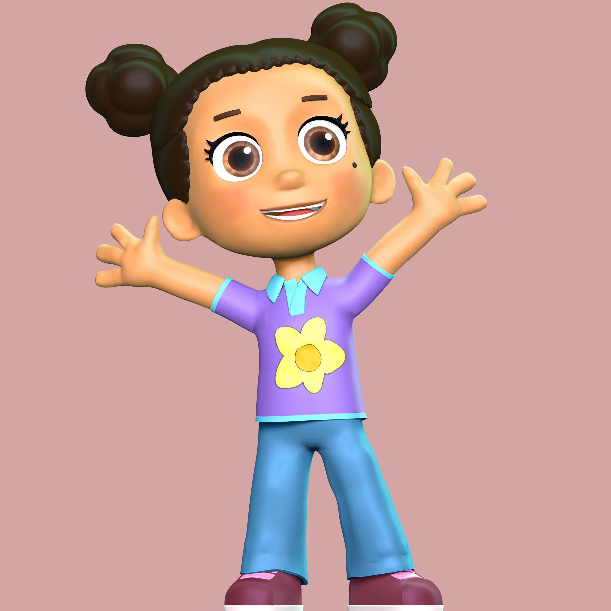 Julia Goodway - Paw Patrol 3D Print Model .c4d .max .obj .3ds .fbx .stl .blend 