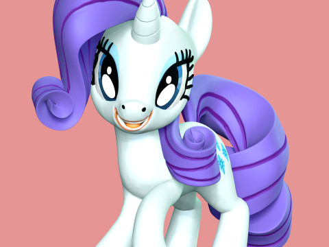 Rarity - My Little Pony 3D Print Model