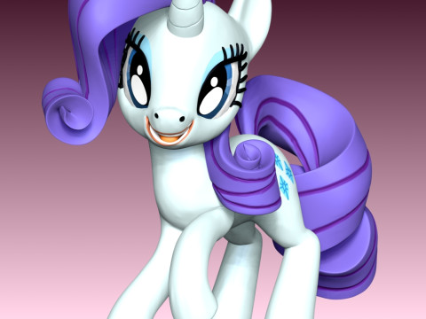 Rarity - My Little Pony 3D 打印模型
