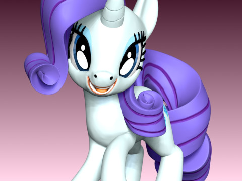 Rarity - My Little Pony 3D 打印模型