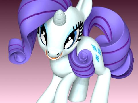 Rarity - My Little Pony 3D 打印模型