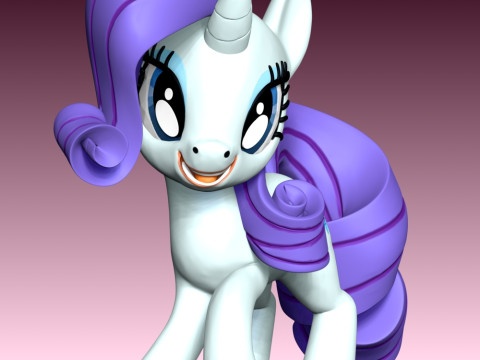 Rarity - My Little Pony 3D 打印模型