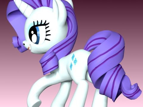 Rarity - My Little Pony 3D 打印模型