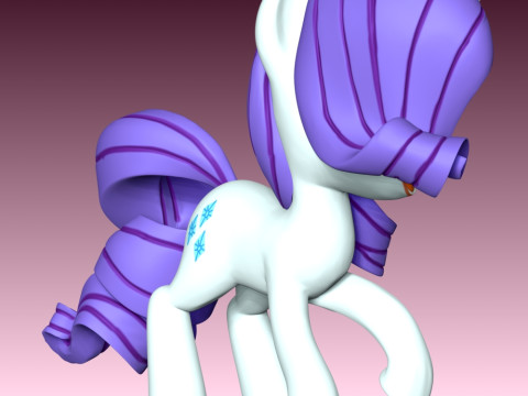 Rarity - My Little Pony 3D 打印模型