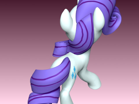 Rarity - My Little Pony 3D 打印模型
