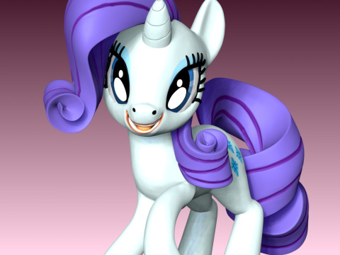 Rarity - My Little Pony 3D 打印模型