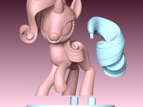Rarity - My Little Pony 3D 打印模型
