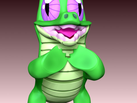 Gummy - My Little Pony Modèles 3D en vedette