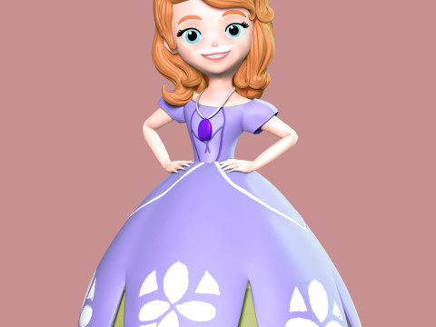 Sofia Princess 3D Принт Модель