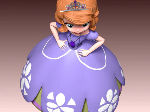 Sofia Princess 3D Print Model