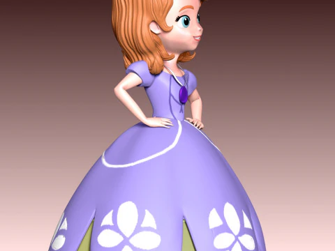 Sofia Princess 3D Print Model