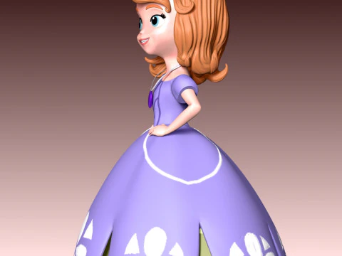 Sofia Princess 3D Print Model