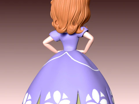 Sofia Princess 3D Print Model