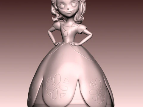 Sofia Princess 3D Print Model