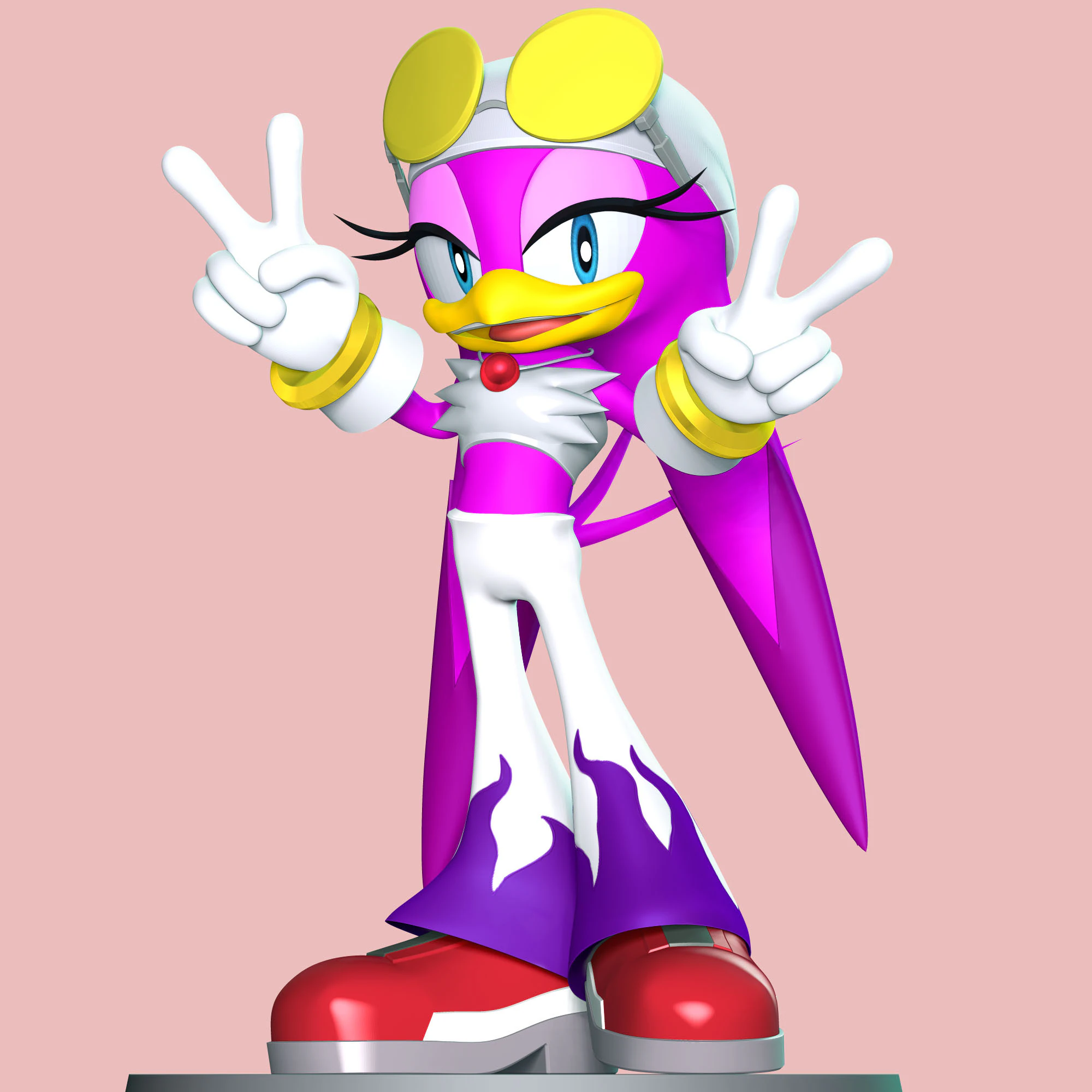 Wave the Swallow Fan Art 3D Print Model .c4d .max .obj .3ds .fbx .stl .blend