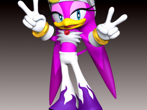 Wave the Swallow Fan Art Modèles 3D en vedette