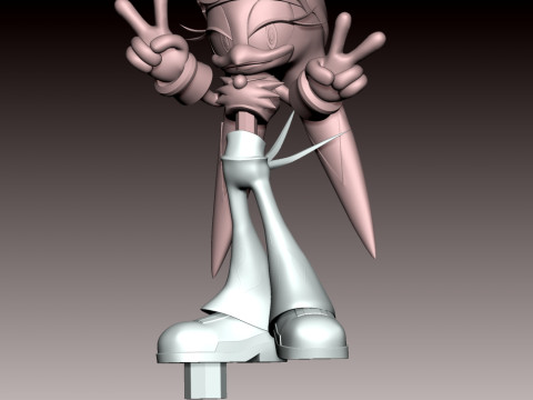 Wave the Swallow Fan Art Modèles 3D en vedette