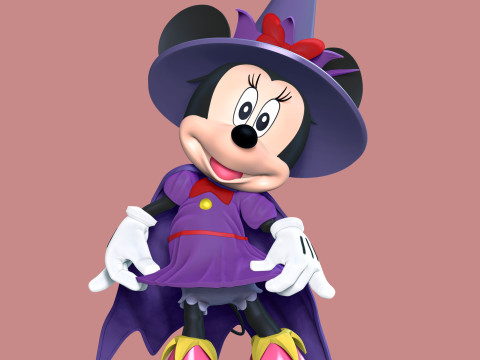 Minnie Halloween 3D Print Model