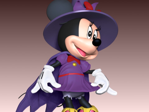 Minnie Halloween 3D Принт Модель