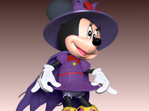 Minnie Halloween 3D Print Model
