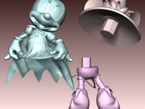 Minnie Halloween 3D Принт Модель