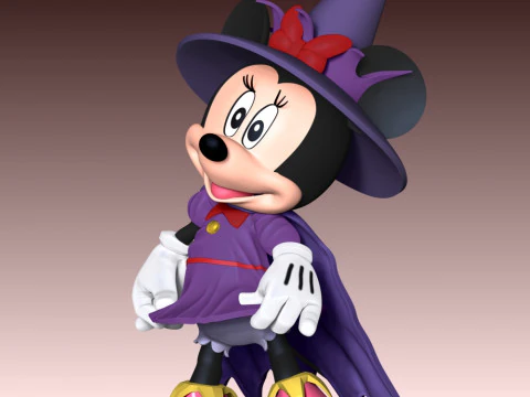 Minnie Halloween 3D Print Model