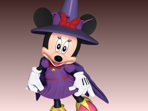 Minnie Halloween 3D Принт Модель