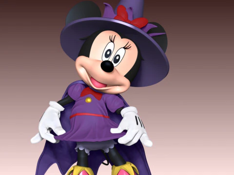 Minnie Halloween 3D Print Model