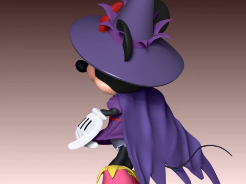 Minnie Halloween 3D Print Model