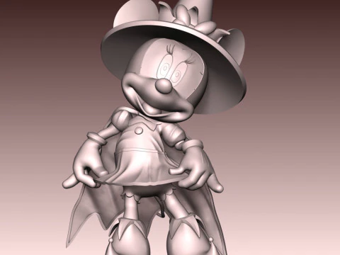Minnie Halloween 3D Print Model