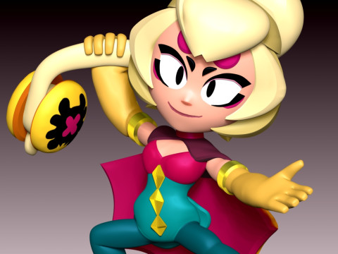 Charlie - Brawl Stars 3Dプリントモデル
