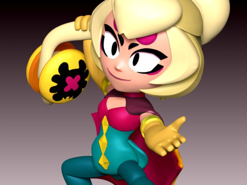 Charlie - Brawl Stars 3Dプリントモデル