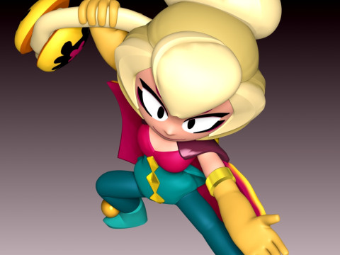 Charlie - Brawl Stars 3Dプリントモデル