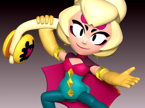 Charlie - Brawl Stars 3Dプリントモデル