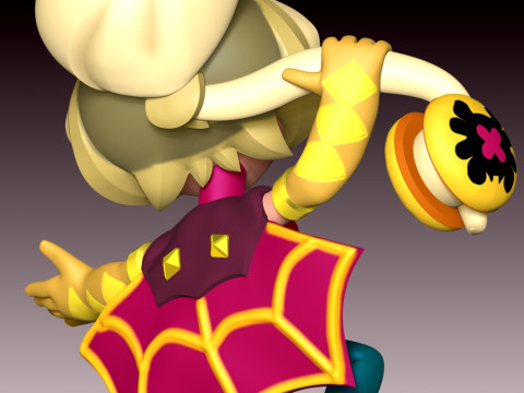 Charlie - Brawl Stars 3Dプリントモデル