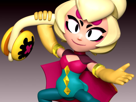 Charlie - Brawl Stars 3Dプリントモデル