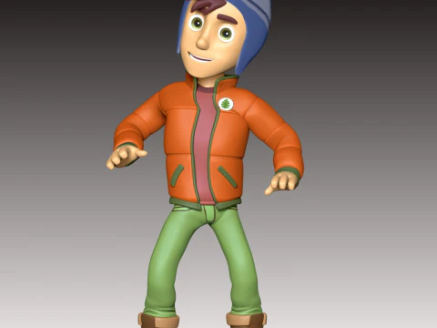 Jake Snowboarding - Paw Patrol 3D Print Model