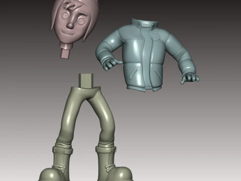 Jake Snowboarding - Paw Patrol 3D Print Model