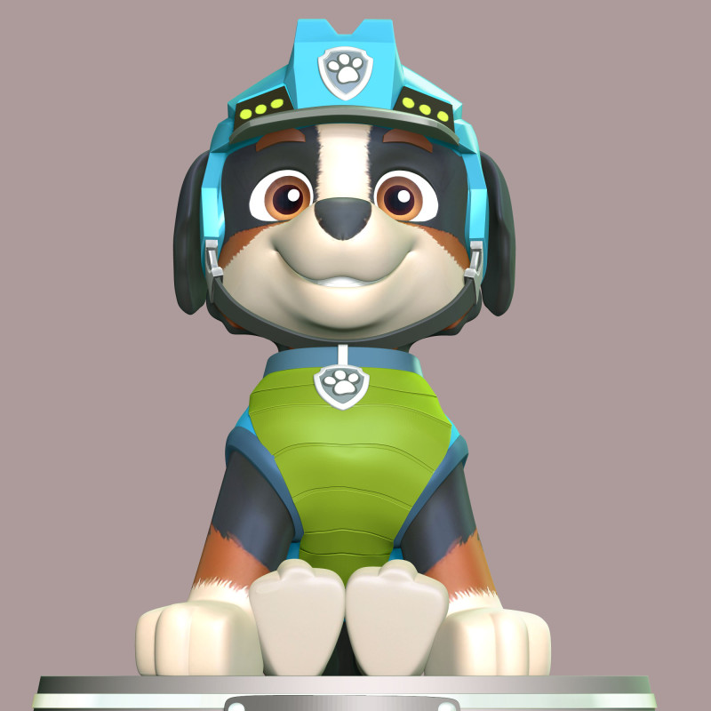 Rex - PAW Patrol The Dino Movie 3D Принт Модель .c4d .max .obj .3ds .fbx .stl .blend