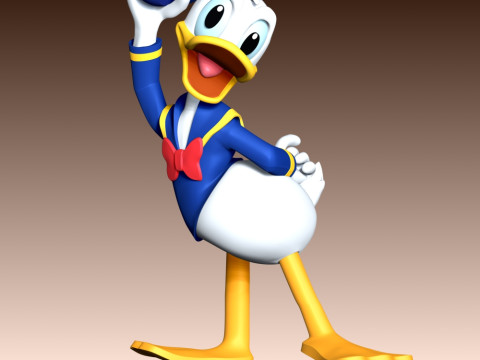 Donald Duck Fan Art 3D प्रिंट मॉडल