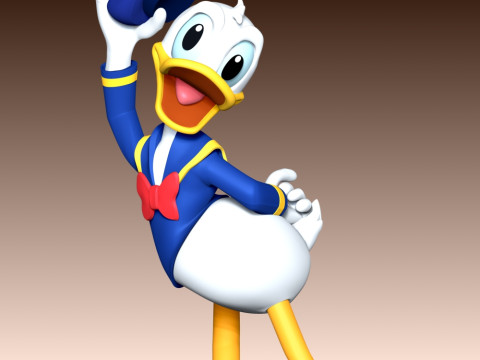 Donald Duck Fan Art 3D प्रिंट मॉडल