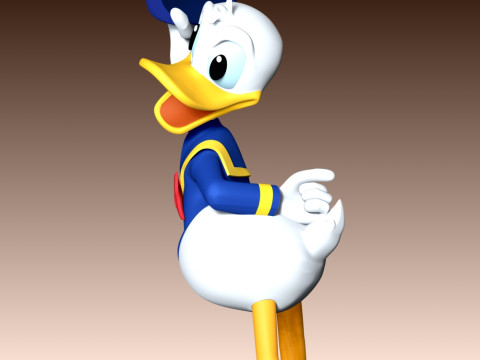 Donald Duck Fan Art 3D प्रिंट मॉडल