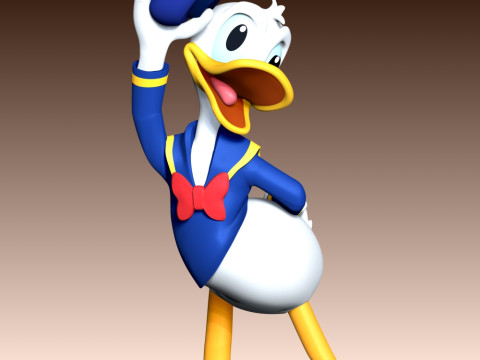 Donald Duck Fan Art 3D प्रिंट मॉडल