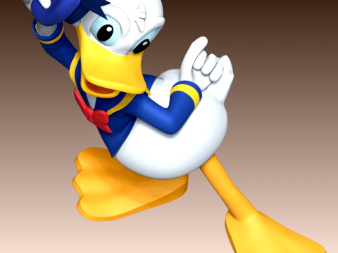 Donald Duck Fan Art 3D प्रिंट मॉडल