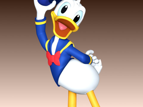 Donald Duck Fan Art 3D प्रिंट मॉडल