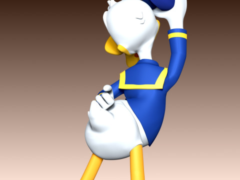 Donald Duck Fan Art 3D प्रिंट मॉडल