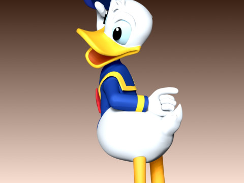 Donald Duck Fan Art 3D प्रिंट मॉडल
