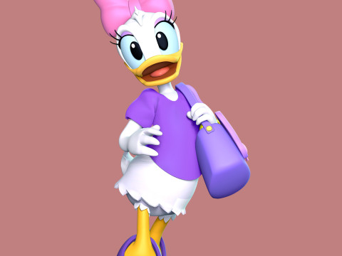 Daisy Duck Fan Art 3D-printmodel