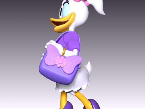 Daisy Duck Fan Art 3D 打印模型